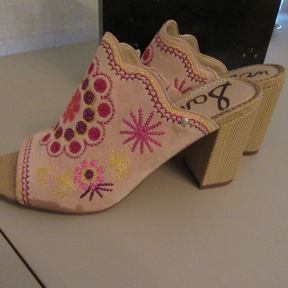 Sam Edelman Pink and Tan Wedges - Picture 2 of 6